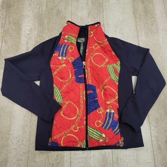 Ralph Lauren Lauren active jacket classic chain-link design - Picture 1 of 5
